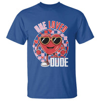 Funny Valentine's Day T Shirt One Loved Dude Cute Heart Checkerboard