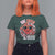 Funny Valentine's Day T Shirt For Women One Loved Dude Cute Heart Checkerboard
