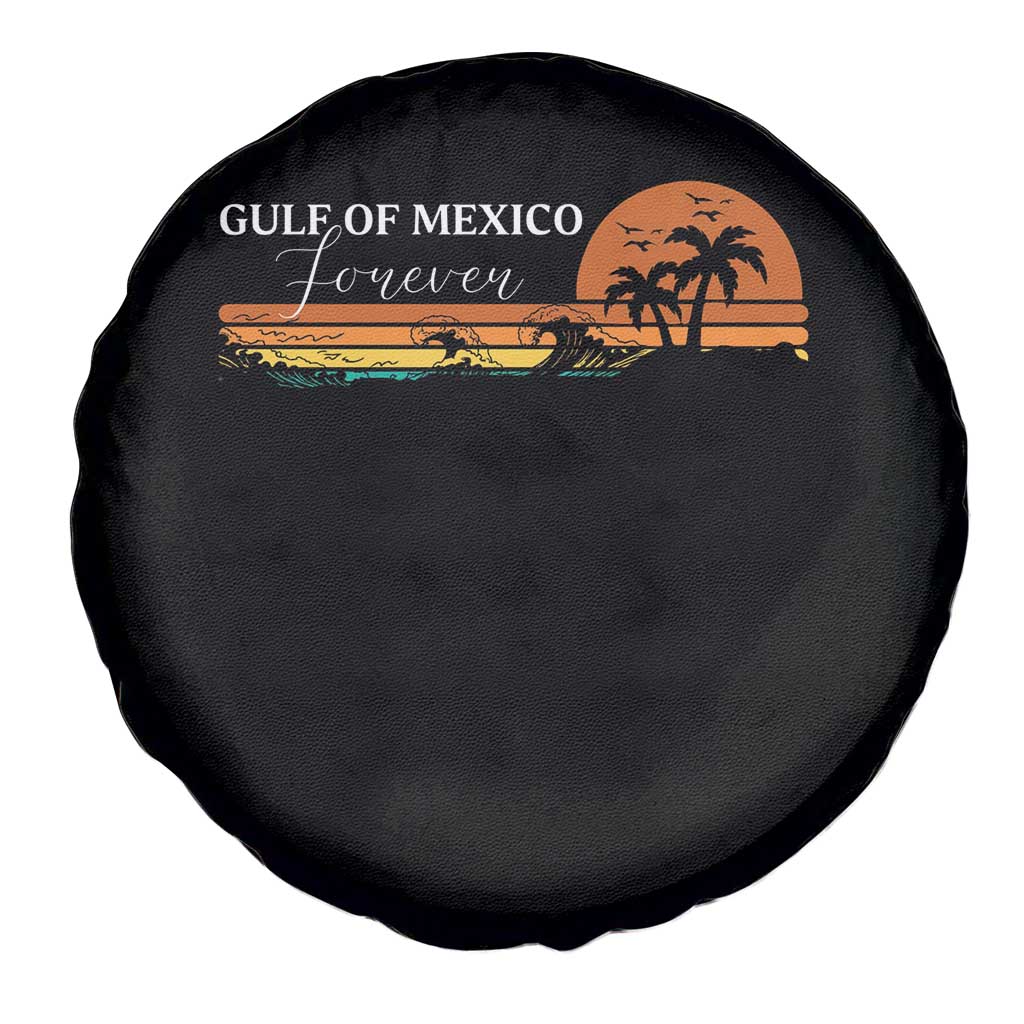 Gulf Of Mexico Forever Spare Tire Cover Beach Palm Treen Vintage Retro