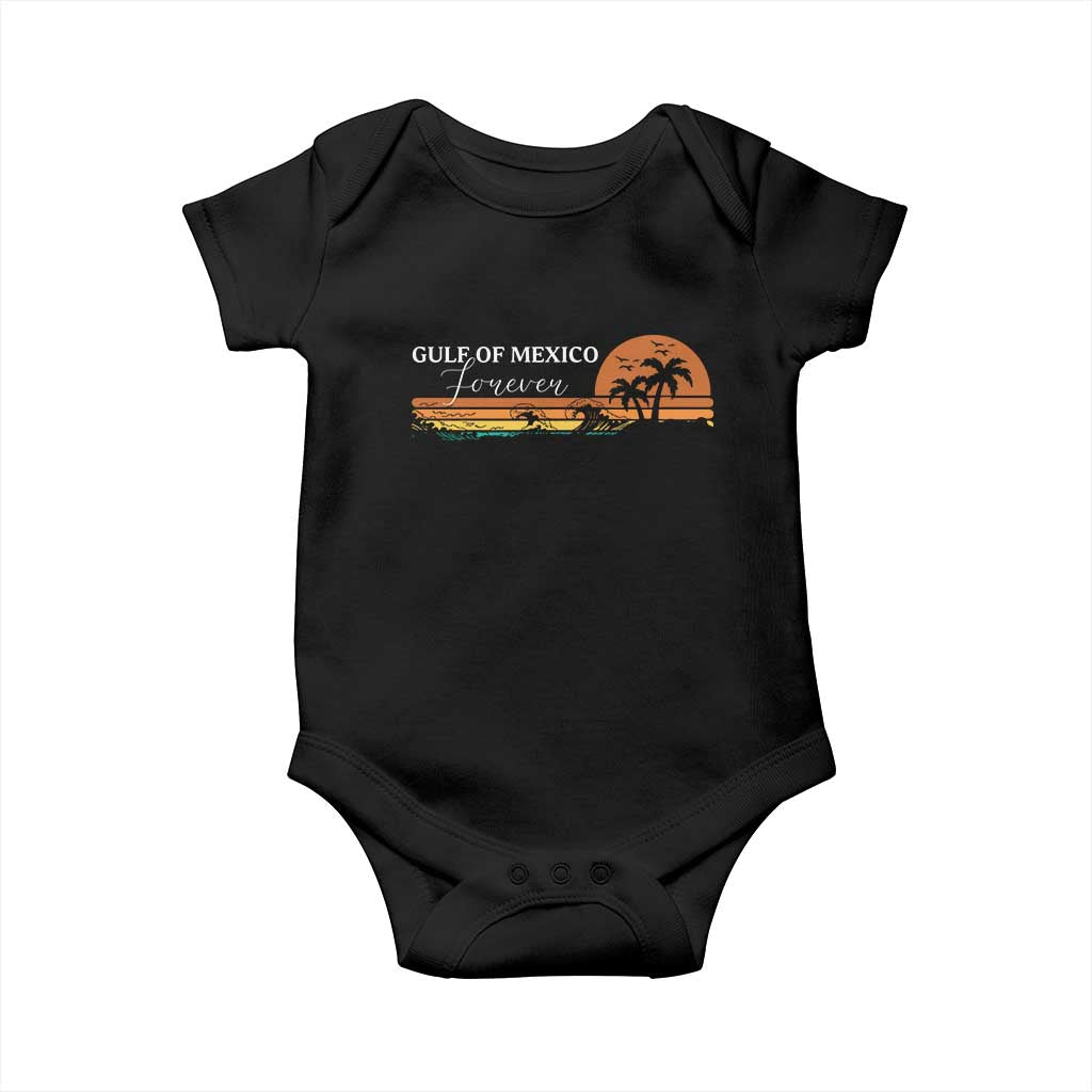 Gulf Of Mexico Forever Baby Onesie Beach Palm Treen Vintage Retro