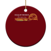 Gulf Of Mexico Forever Ceramic Ornament Beach Palm Treen Vintage Retro - Wonder Print Shop