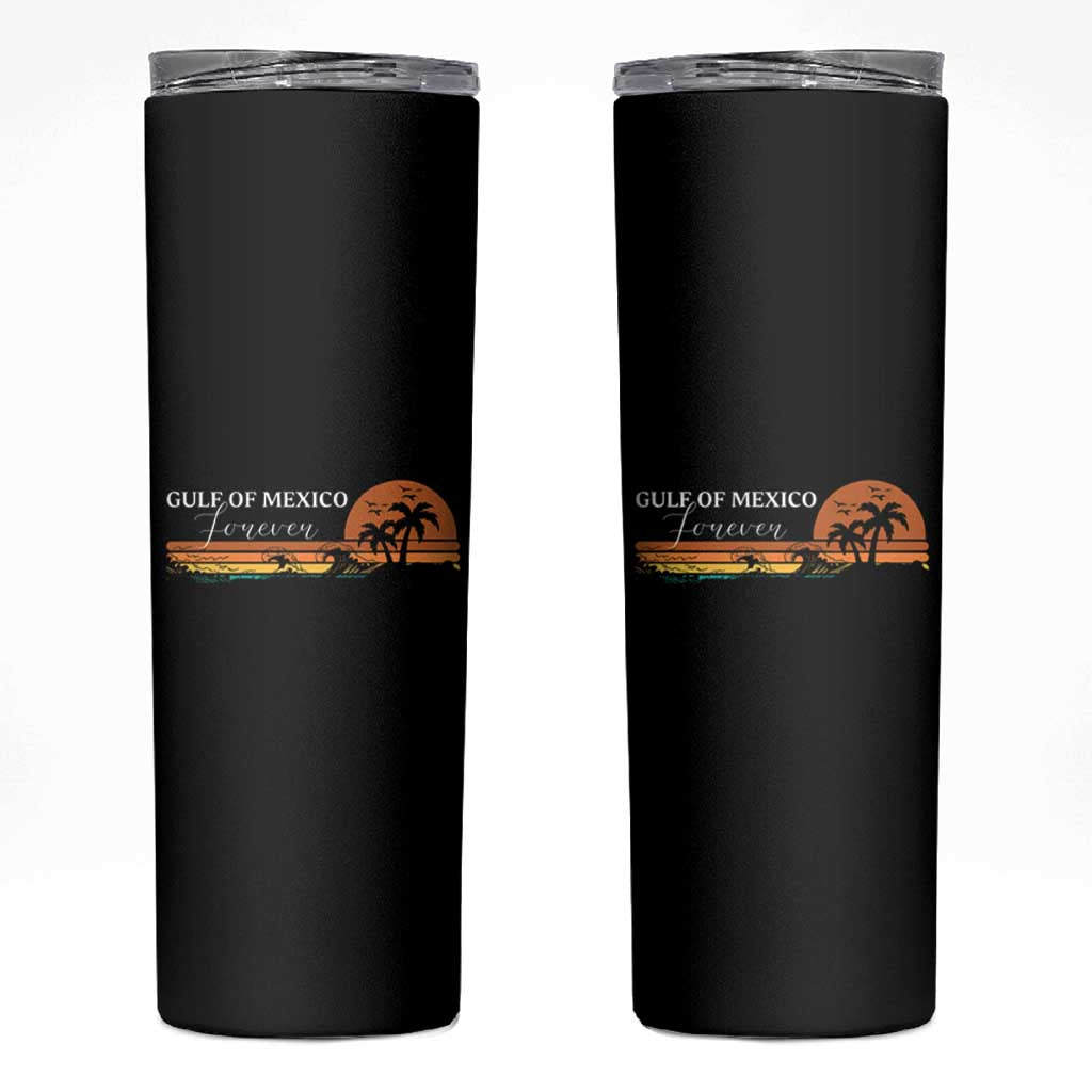 Gulf Of Mexico Forever Skinny Tumbler Beach Palm Treen Vintage Retro