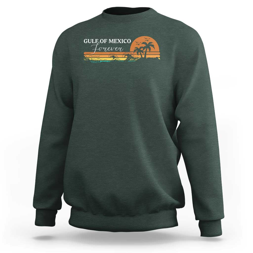 Gulf Of Mexico Forever Sweatshirt Beach Palm Treen Vintage Retro