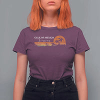 Gulf Of Mexico Forever T Shirt For Women Beach Palm Treen Vintage Retro
