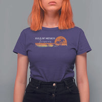Gulf Of Mexico Forever T Shirt For Women Beach Palm Treen Vintage Retro