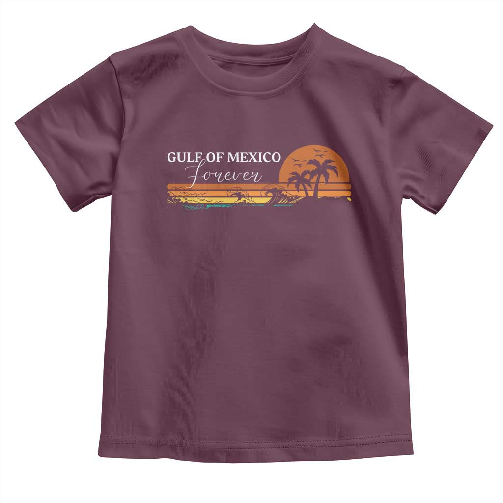 Gulf Of Mexico Forever Toddler T Shirt Beach Palm Treen Vintage Retro
