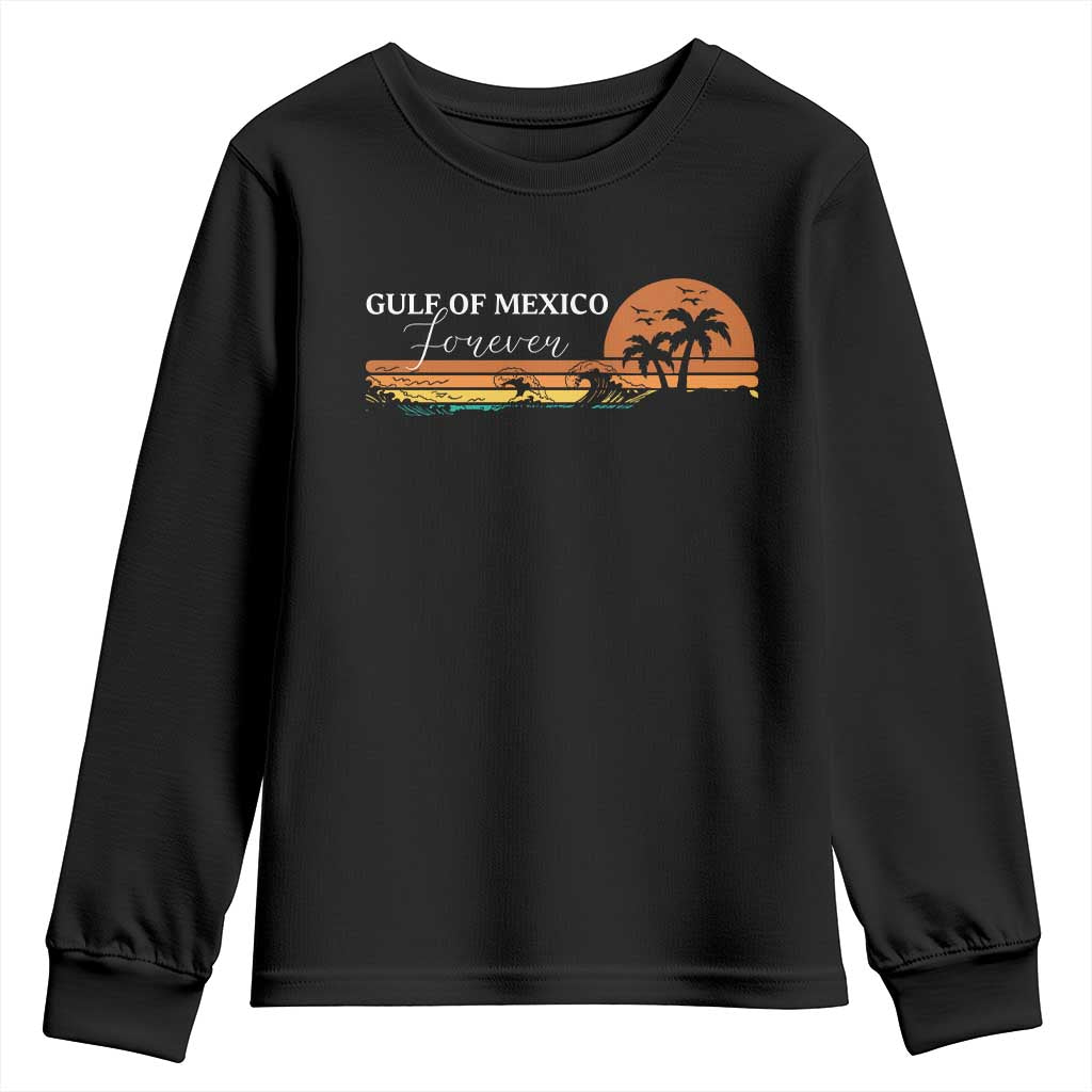 Gulf Of Mexico Forever Youth Sweatshirt Beach Palm Treen Vintage Retro