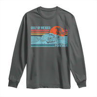 Gulf Of Mexico Forever Long Sleeve Shirt Vintage Retro Beach Coconut Tree