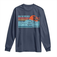 Gulf Of Mexico Forever Long Sleeve Shirt Vintage Retro Beach Coconut Tree