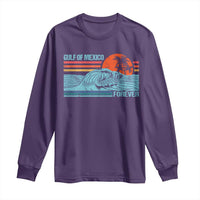 Gulf Of Mexico Forever Long Sleeve Shirt Vintage Retro Beach Coconut Tree