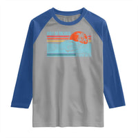 Gulf Of Mexico Forever Raglan Shirt Vintage Retro Beach Coconut Tree