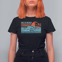 Gulf Of Mexico Forever T Shirt For Women Vintage Retro Beach Coconut Tree