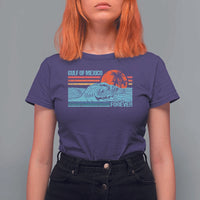 Gulf Of Mexico Forever T Shirt For Women Vintage Retro Beach Coconut Tree