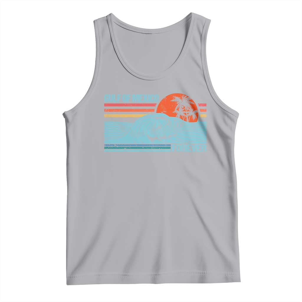 Gulf Of Mexico Forever Tank Top Vintage Retro Beach Coconut Tree