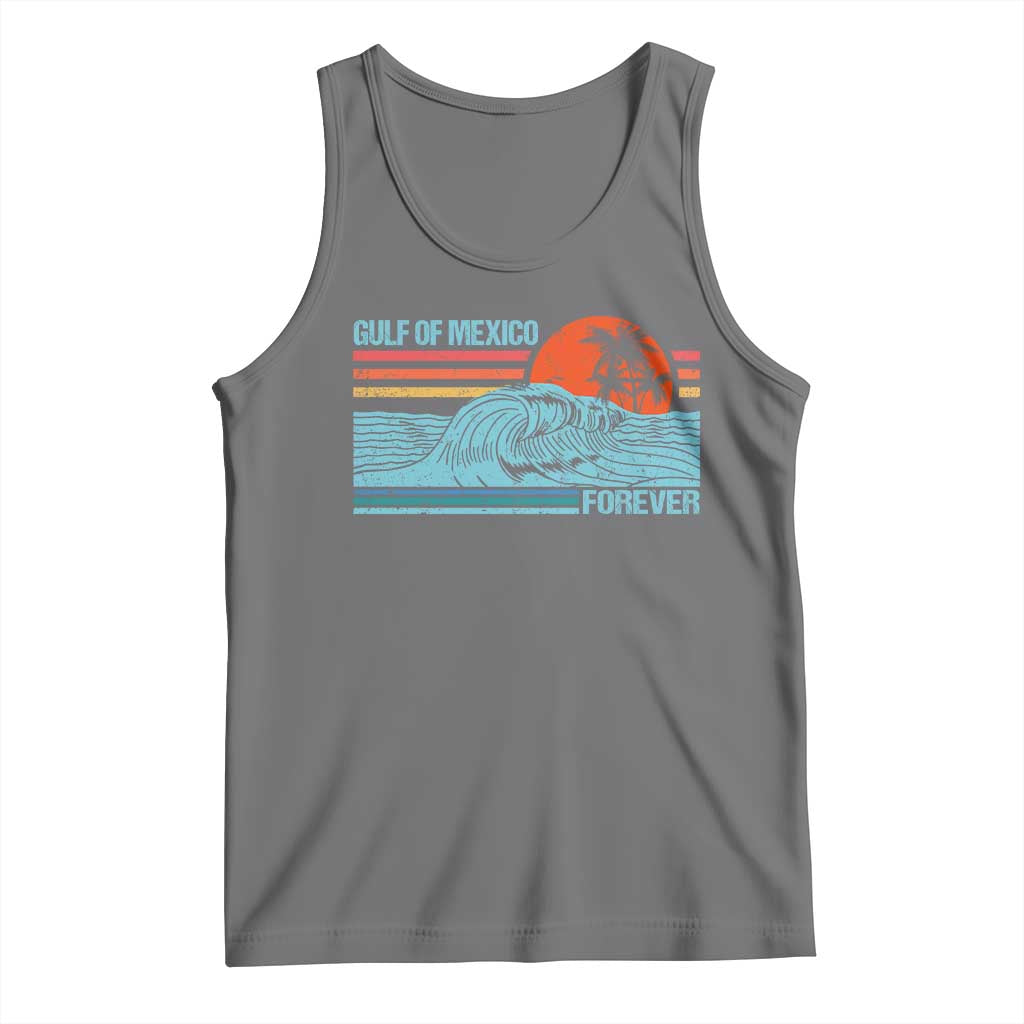 Gulf Of Mexico Forever Tank Top Vintage Retro Beach Coconut Tree