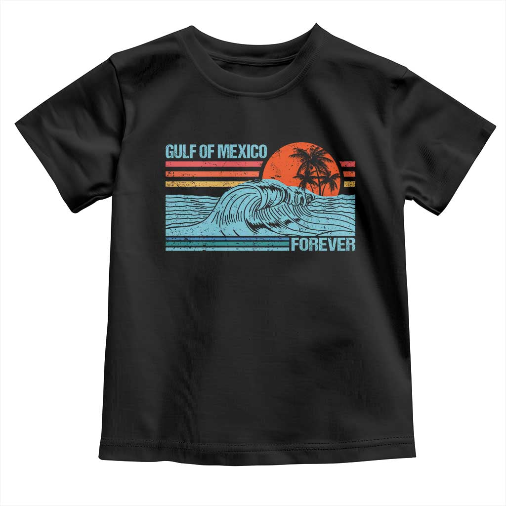 Gulf Of Mexico Forever Toddler T Shirt Vintage Retro Beach Coconut Tree