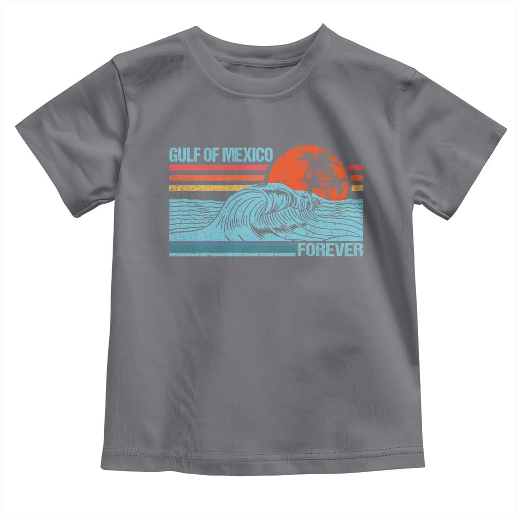 Gulf Of Mexico Forever Toddler T Shirt Vintage Retro Beach Coconut Tree