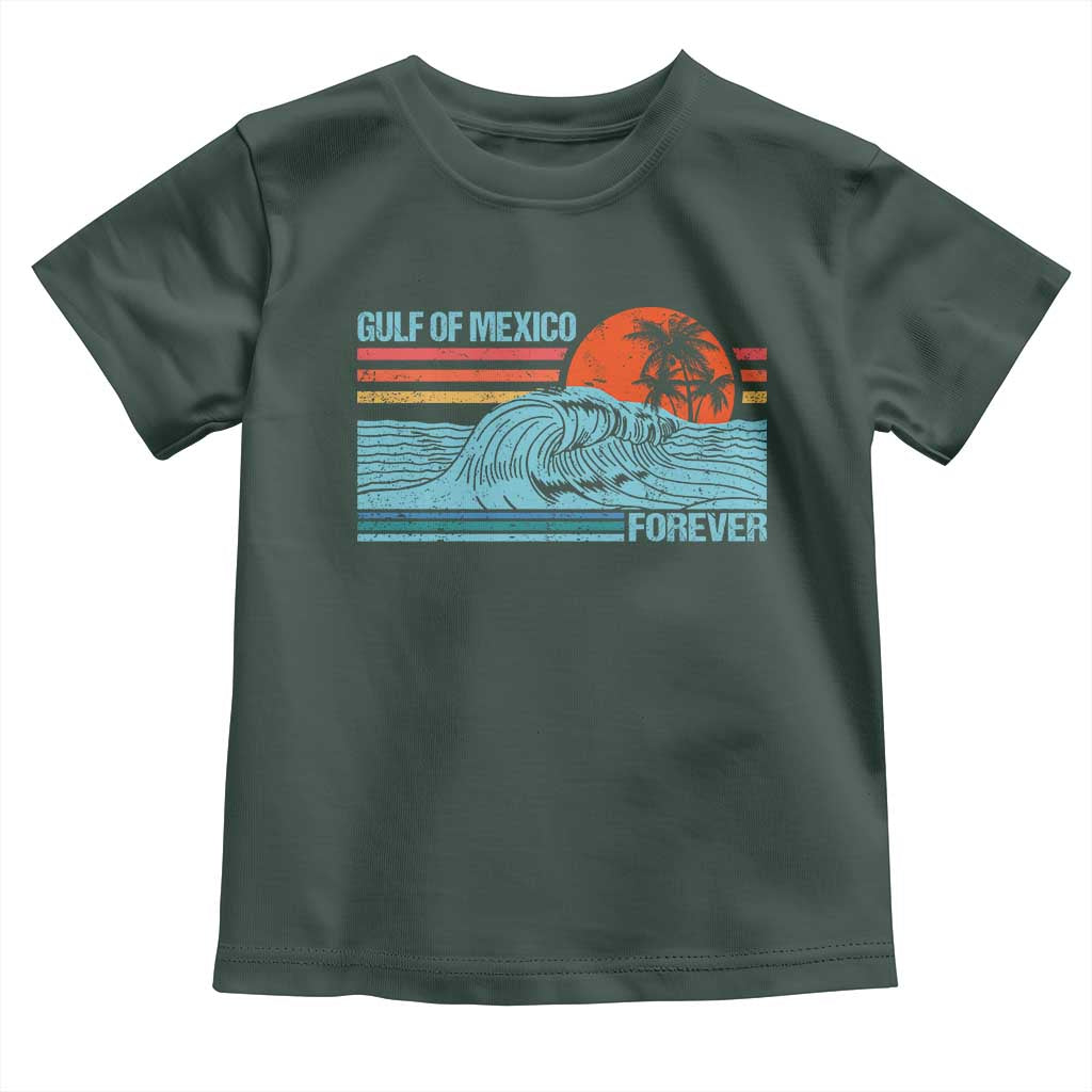 Gulf Of Mexico Forever Toddler T Shirt Vintage Retro Beach Coconut Tree