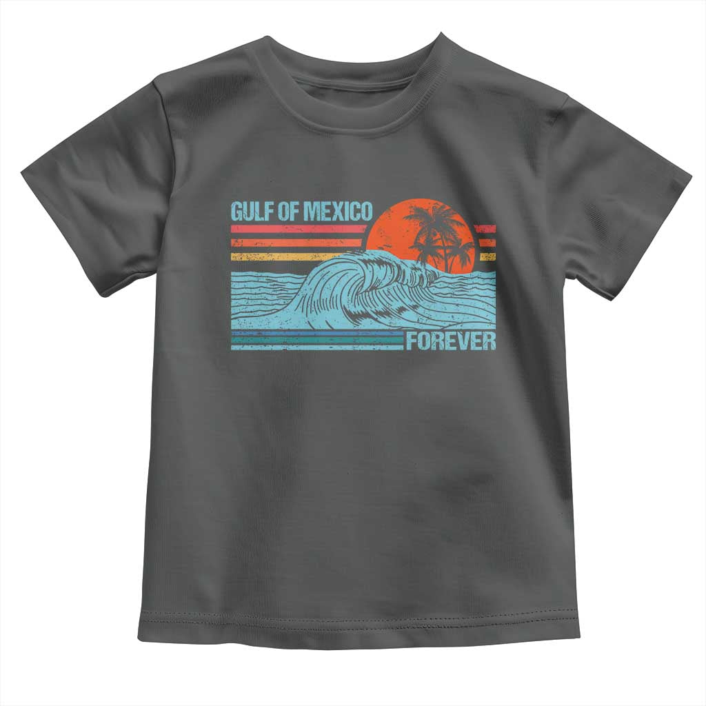 Gulf Of Mexico Forever Toddler T Shirt Vintage Retro Beach Coconut Tree