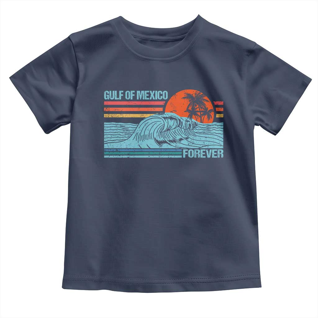 Gulf Of Mexico Forever Toddler T Shirt Vintage Retro Beach Coconut Tree