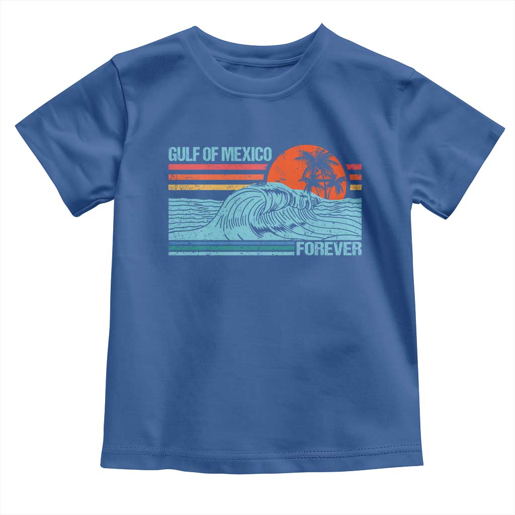 Gulf Of Mexico Forever Toddler T Shirt Vintage Retro Beach Coconut Tree