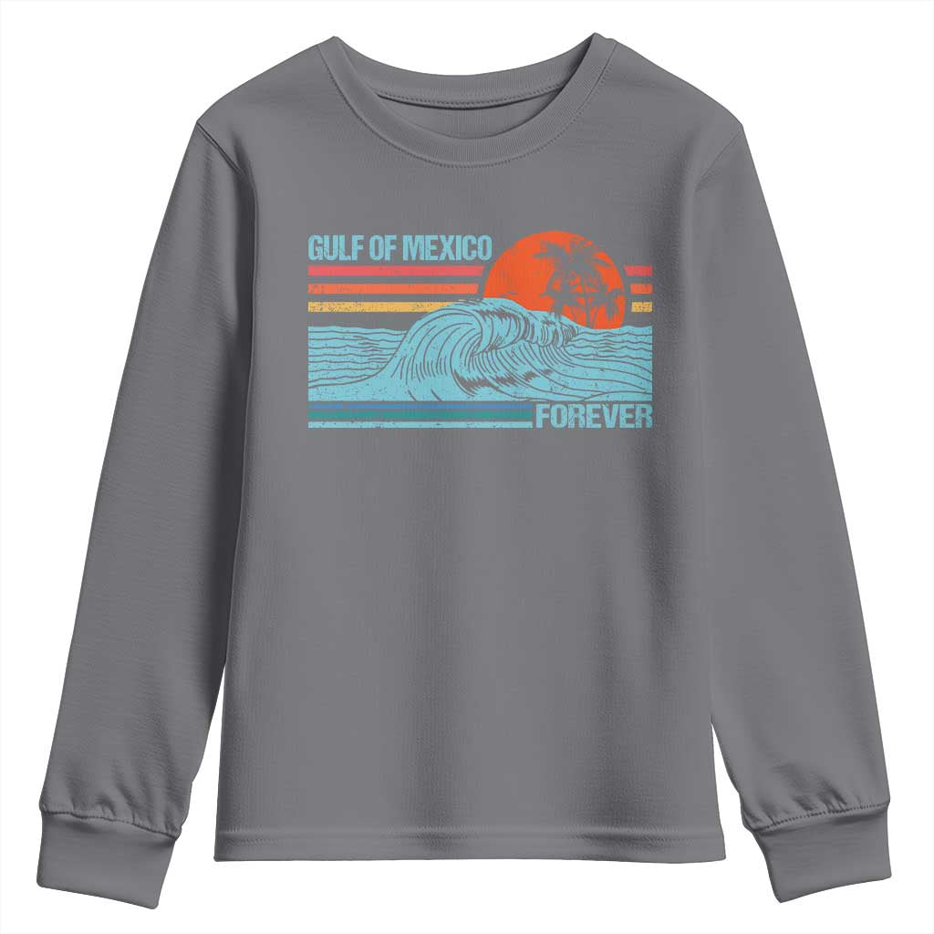 Gulf Of Mexico Forever Youth Sweatshirt Vintage Retro Beach Coconut Tree