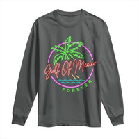 Gulf Of Mexico Forever Long Sleeve Shirt Beach Coconut Palm Tree Neon Light