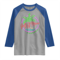 Gulf Of Mexico Forever Raglan Shirt Beach Coconut Palm Tree Neon Light