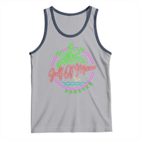 Gulf Of Mexico Forever Tank Top Beach Coconut Palm Tree Neon Light