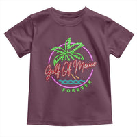 Gulf Of Mexico Forever Toddler T Shirt Beach Coconut Palm Tree Neon Light