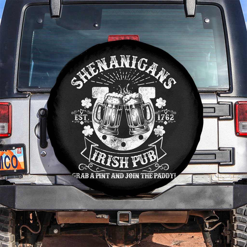 Funny Shenanigans Irish Pub Grab A Pint And Join The Paddy Spare Tire Cover Irish Beer