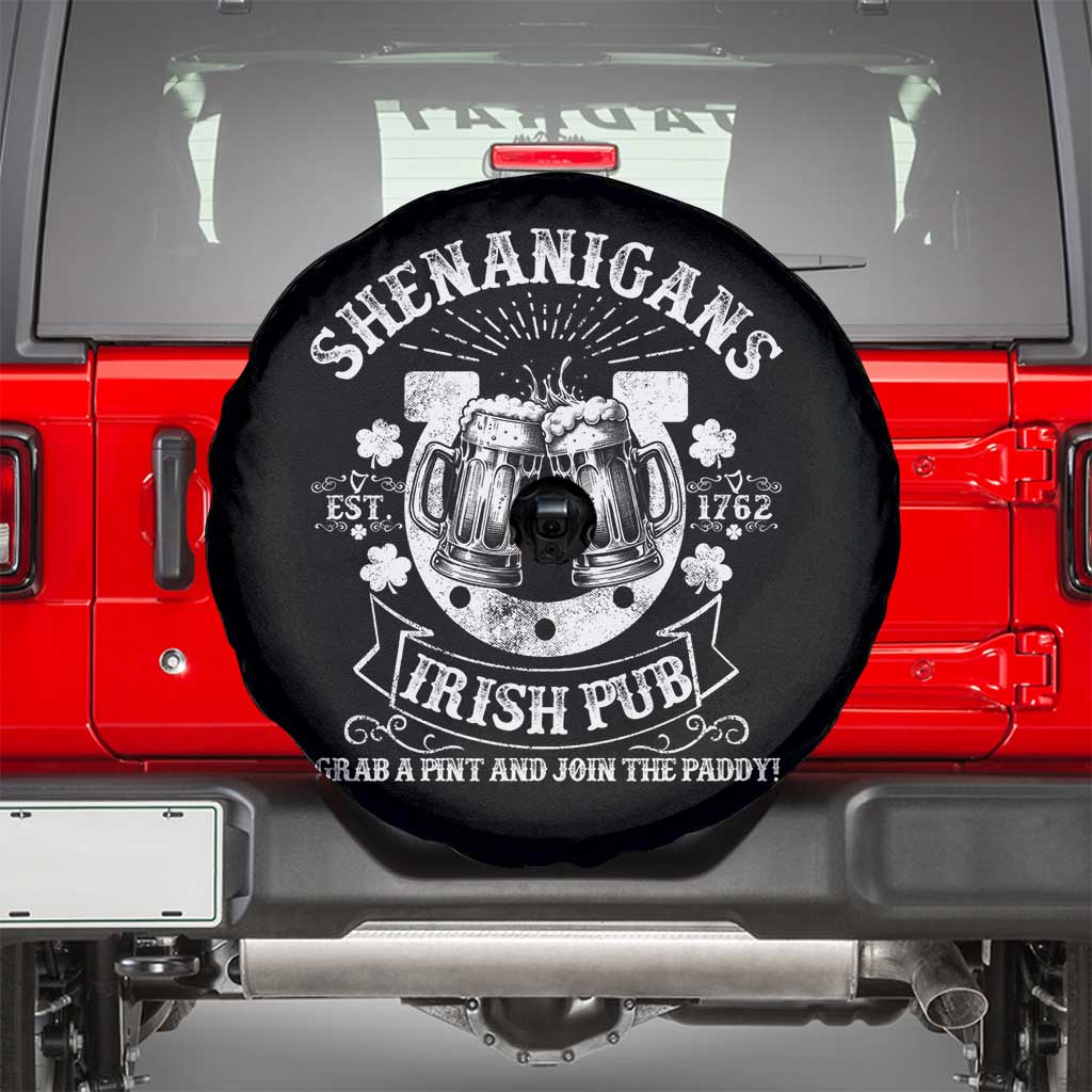 Funny Shenanigans Irish Pub Grab A Pint And Join The Paddy Spare Tire Cover Irish Beer