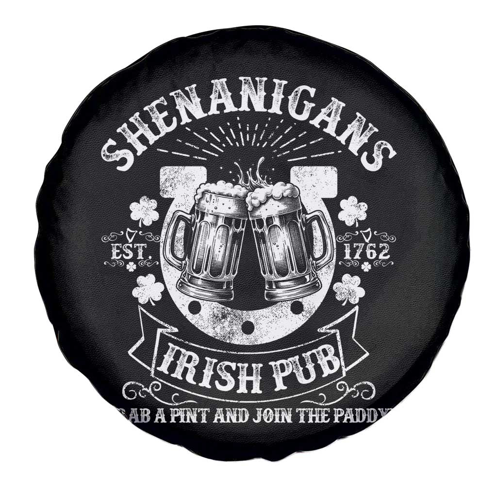 Funny Shenanigans Irish Pub Grab A Pint And Join The Paddy Spare Tire Cover Irish Beer