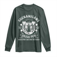 Funny Shenanigans Irish Pub Grab A Pint And Join The Paddy Long Sleeve Shirt Irish Beer