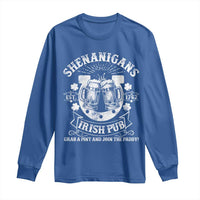 Funny Shenanigans Irish Pub Grab A Pint And Join The Paddy Long Sleeve Shirt Irish Beer