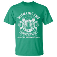 Funny Shenanigans Irish Pub Grab A Pint And Join The Paddy T Shirt Irish Beer