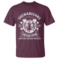 Funny Shenanigans Irish Pub Grab A Pint And Join The Paddy T Shirt Irish Beer