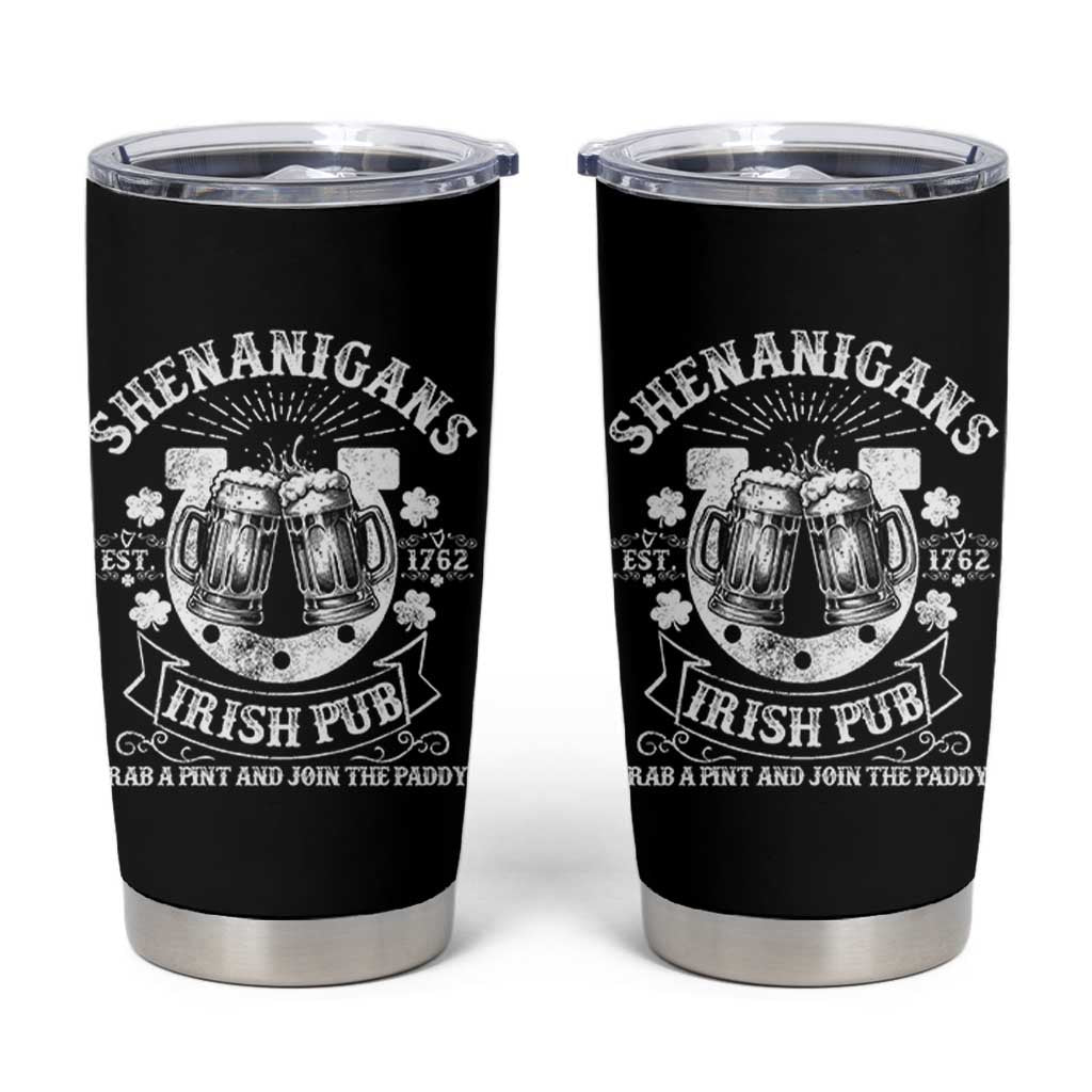 Funny Shenanigans Irish Pub Grab A Pint And Join The Paddy Tumbler Cup Irish Beer - Wonder Print Shop