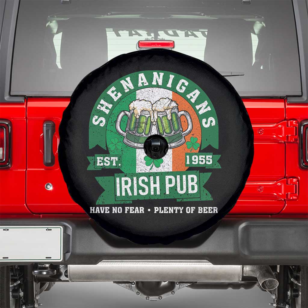 Funny St Patrick's Day Beer Drinking Spare Tire Cover Shenanigans Irish Pub Have No Fear Plenty Of Beer