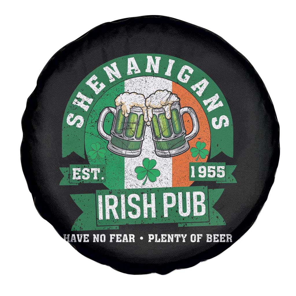 Funny St Patrick's Day Beer Drinking Spare Tire Cover Shenanigans Irish Pub Have No Fear Plenty Of Beer