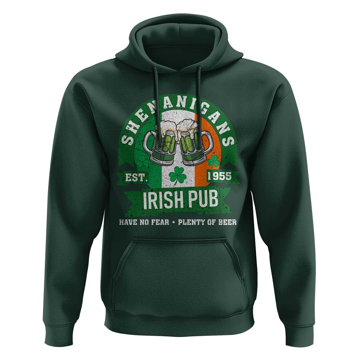 Funny St Patrick's Day Beer Drinking Hoodie Shenanigans Irish Pub Have No Fear Plenty Of Beer