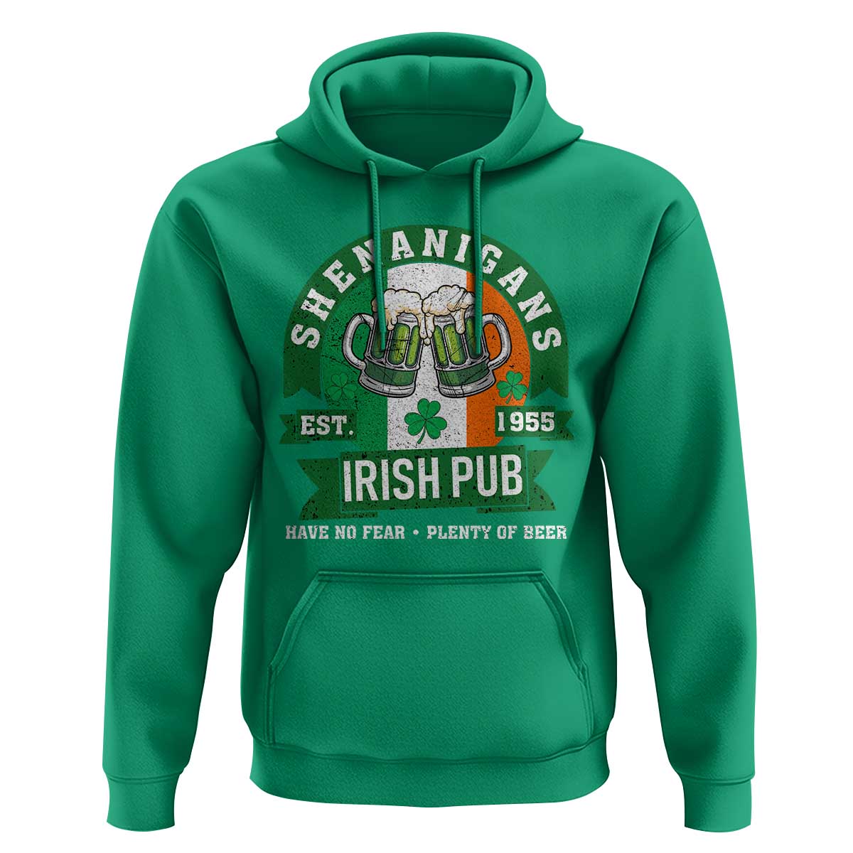 Funny St Patrick's Day Beer Drinking Hoodie Shenanigans Irish Pub Have No Fear Plenty Of Beer