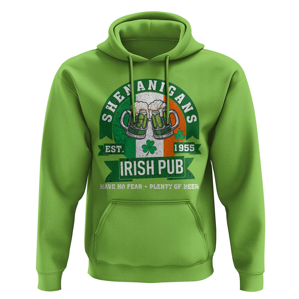 Funny St Patrick's Day Beer Drinking Hoodie Shenanigans Irish Pub Have No Fear Plenty Of Beer