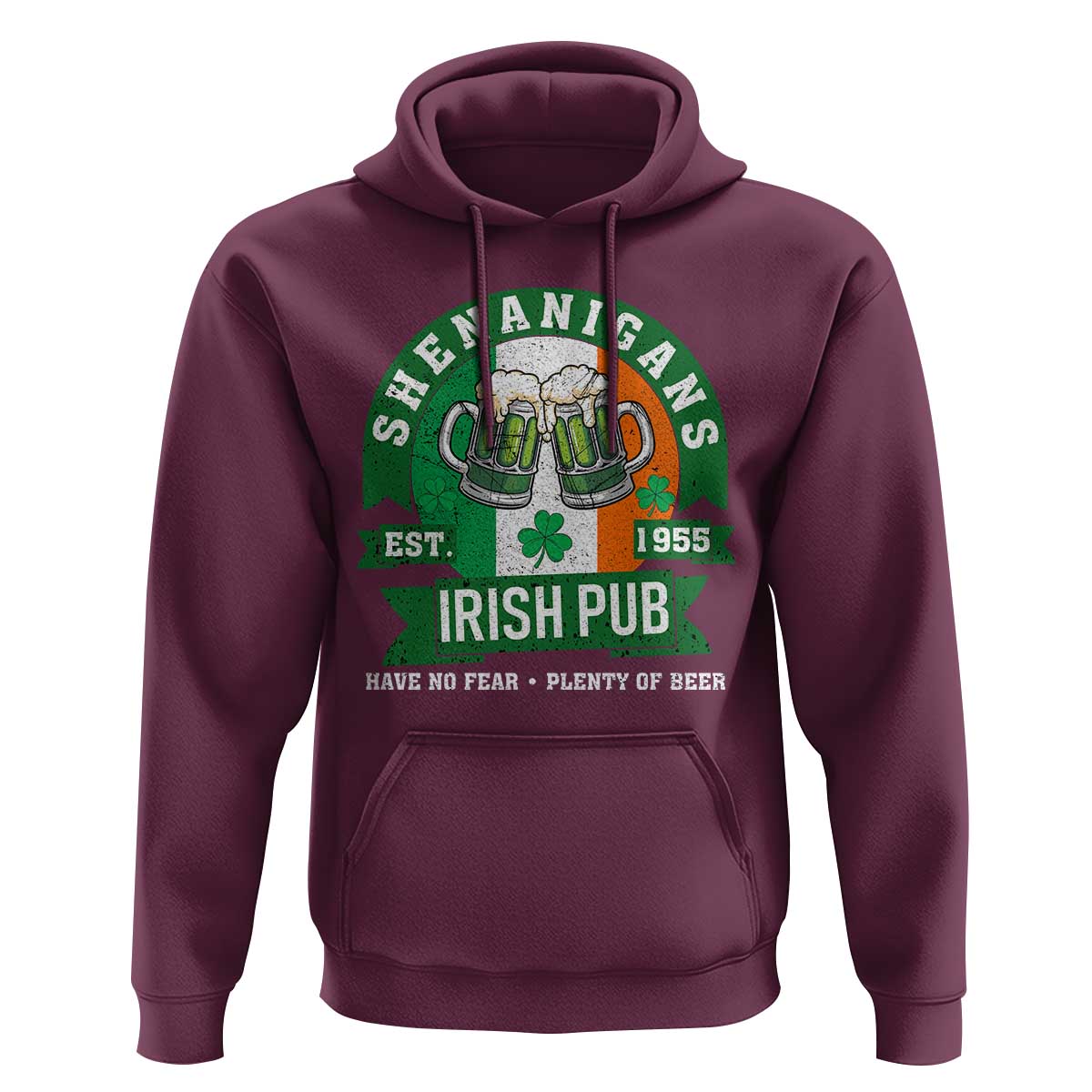 Funny St Patrick's Day Beer Drinking Hoodie Shenanigans Irish Pub Have No Fear Plenty Of Beer