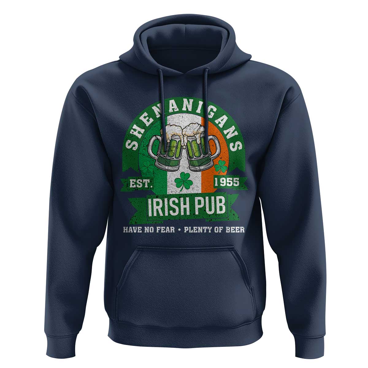 Funny St Patrick's Day Beer Drinking Hoodie Shenanigans Irish Pub Have No Fear Plenty Of Beer