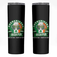 Funny St Patrick's Day Beer Drinking Skinny Tumbler Shenanigans Irish Pub Have No Fear Plenty Of Beer - Wonder Print Shop