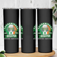 Funny St Patrick's Day Beer Drinking Skinny Tumbler Shenanigans Irish Pub Have No Fear Plenty Of Beer - Wonder Print Shop