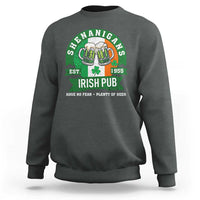 Funny St Patrick's Day Beer Drinking Sweatshirt Shenanigans Irish Pub Have No Fear Plenty Of Beer