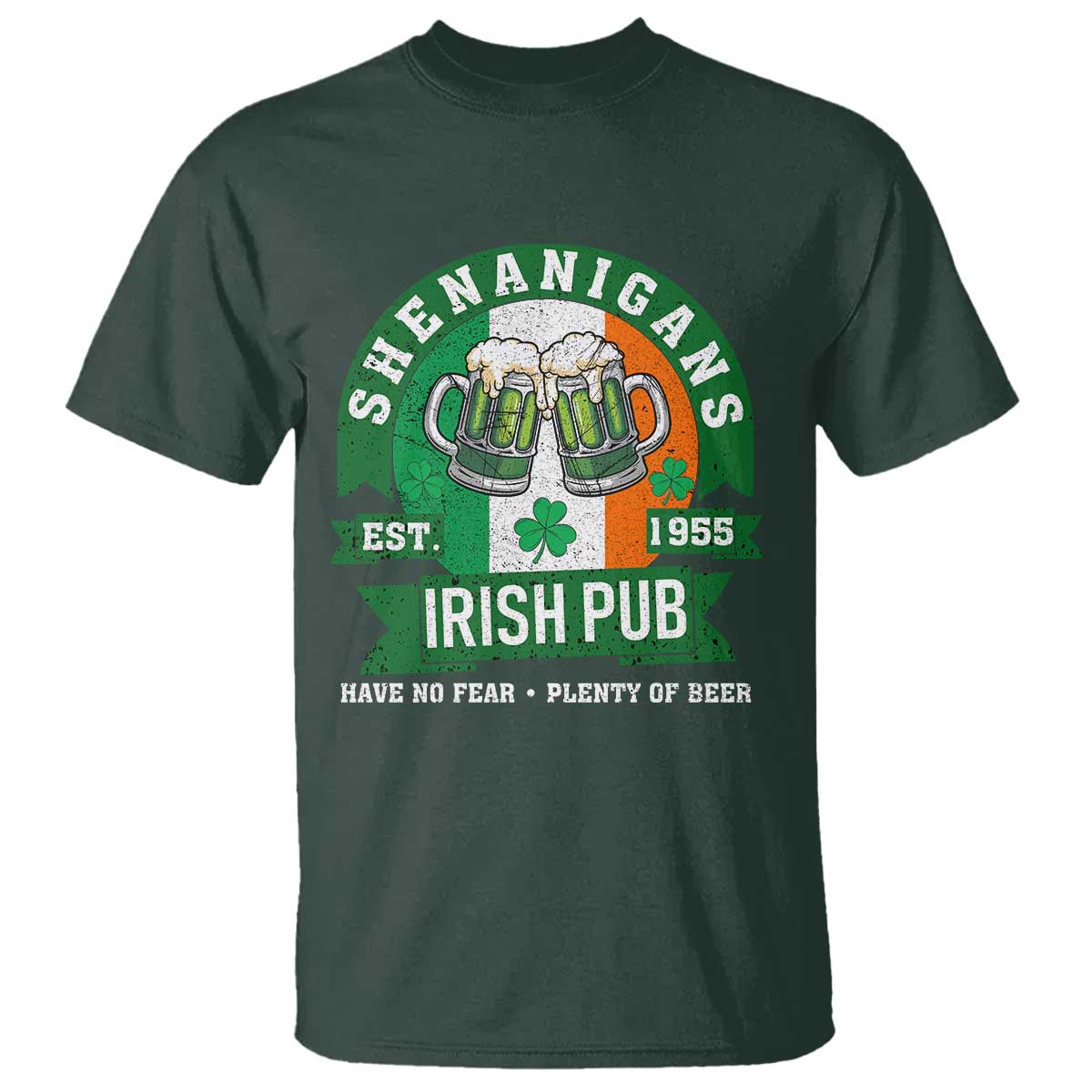 Funny St Patrick's Day Beer Drinking T Shirt Shenanigans Irish Pub Have No Fear Plenty Of Beer