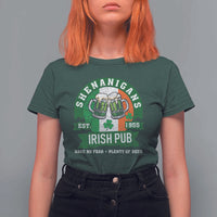 Funny St Patrick's Day Beer Drinking T Shirt For Women Shenanigans Irish Pub Have No Fear Plenty Of Beer